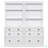 Modern Bookcase Suite With LED Lighting, 2-Piece Set Storage Bookshelf