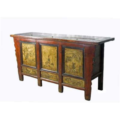 Asian Classic 75.5'' W Solid Wood Sideboard