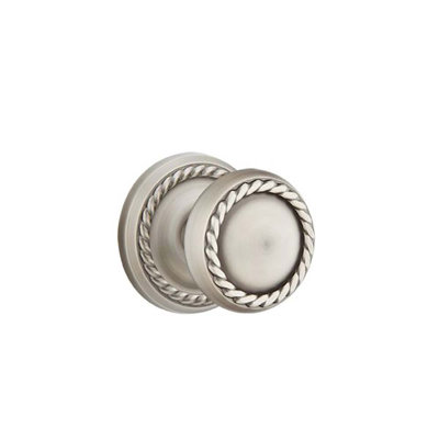 Ensemble de boutons de passage Emtek avec rosette en corde et bouton en corde
