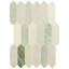 Nordic Jade Spire 10 in. x 14 in. Polished Marble Mosaic Floor and Wall Tile