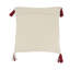 Housse de coussin d'extérieur à carreaux à pampilles