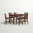 Lashbrook 6-Person Solid Wood Dining Set