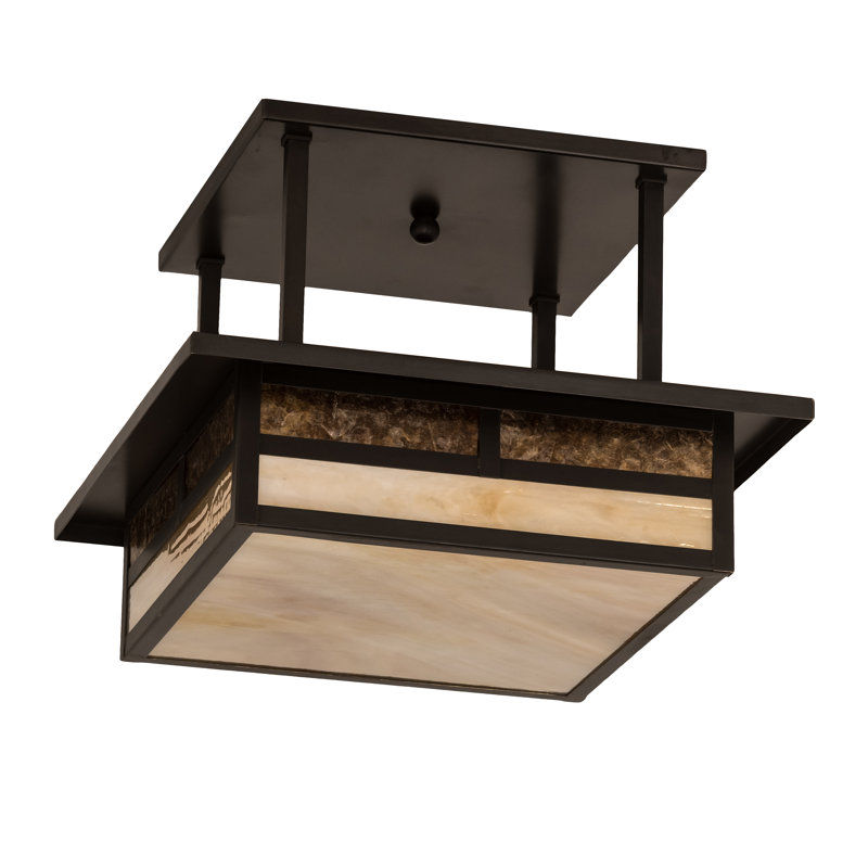 Youngblood Glass Semi Flush Mount