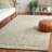 Mckinnleigh Hand Tufted Wool Cotton Oriental Rug in Green/Ivory-1247117628