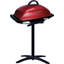 Barbecue électrique rectangulaire intérieur / extérieur à service multiple George Foreman, rouge, GFO201R
