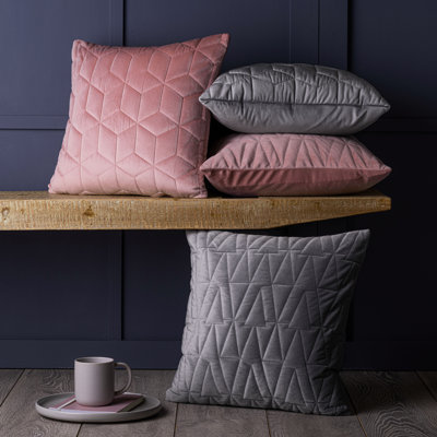 Lukes Geometric Square Cushion Cover