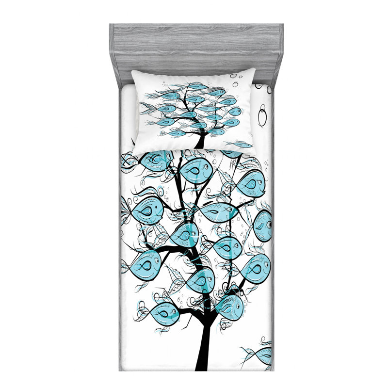 Microfiber Sheet Set, Twin XL Sheet Set with Fitted Sheet