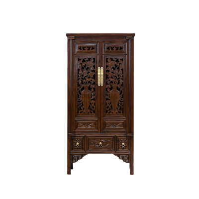 Old Elm Storage Porch Cabinet Solid Wood Accent Cabinet