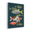 Plaque murale Mid-Century Pond Fishes, design par Renea L. Thull