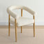 Solaze Beige Dining Chairs with Arm Set of 4