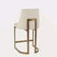 Tabouret de comptoir rembourré H 26 po avec base en métal