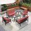 Ensemble de patio pour six personnes avec coussins et deux tables Marlo-1541670369-1541670370