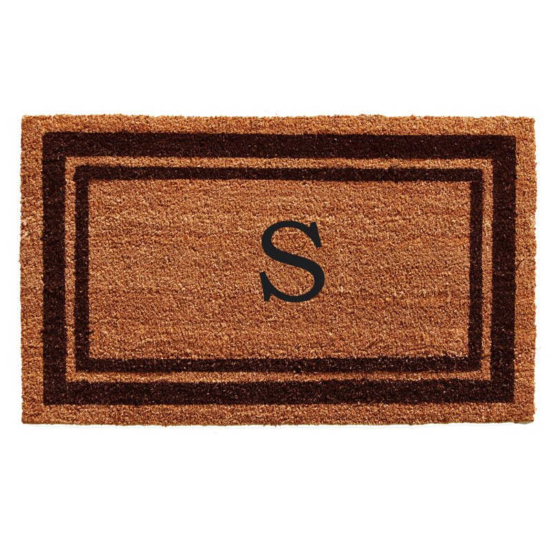 Tapis d'entrée antidérapant Stortz, Rectangle 2 pi x 3 pi, S, Brun foncé / brun