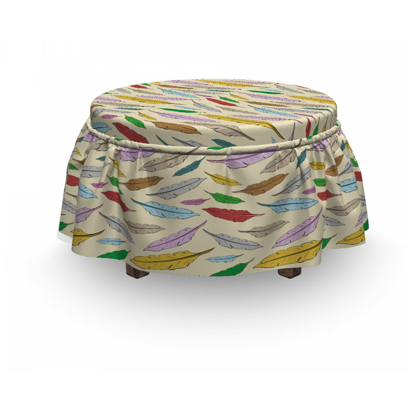 Box Cushion Ottoman Slipcover