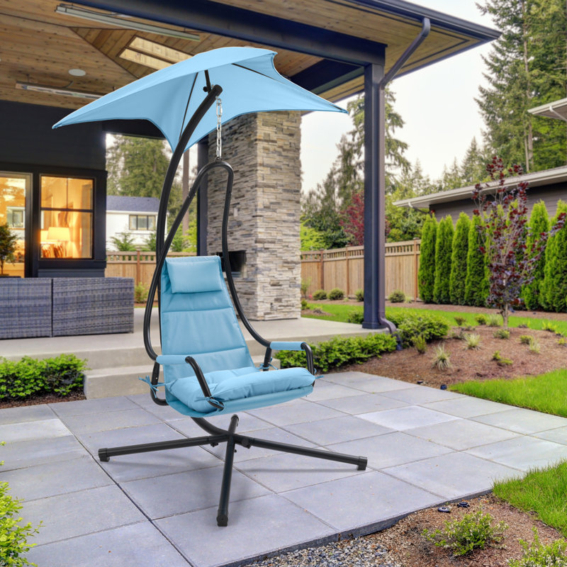 Chaise longue suspendue Kinsley, Bleu