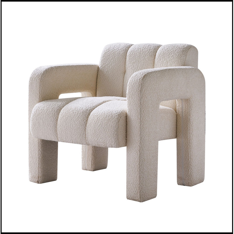 Fauteuil d'appoint rembourré 31,10 po, Beige