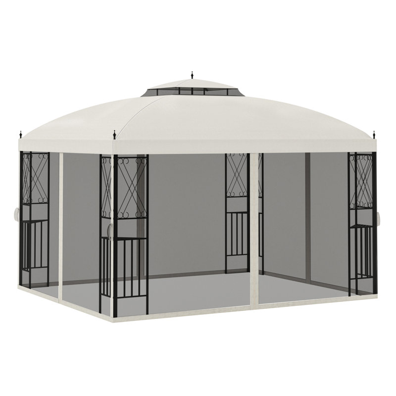 10 pi. L 9 pi. D Pavillon de jardin en acier