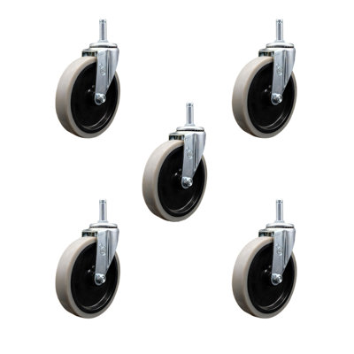 Thermoplastic Grip Ring Stem Caster