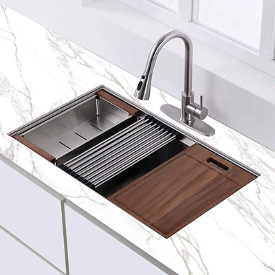 30'' L Single Bowl Stainless Steel Kitchen Sink