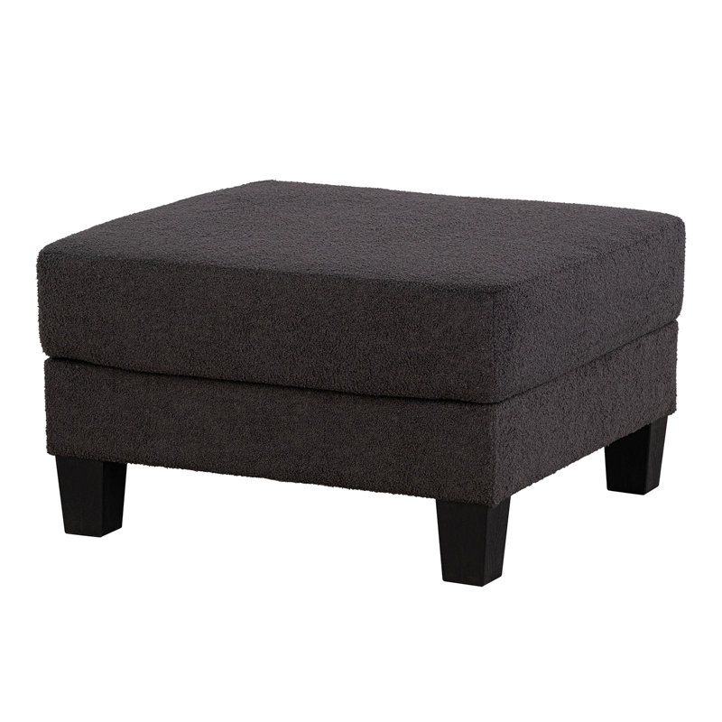 Santos Storage Ottoman, Black