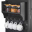Armoire de rangement sur roulettes pour îlot de cuisine sur roulettes avec abattant, tiroir et tablettes