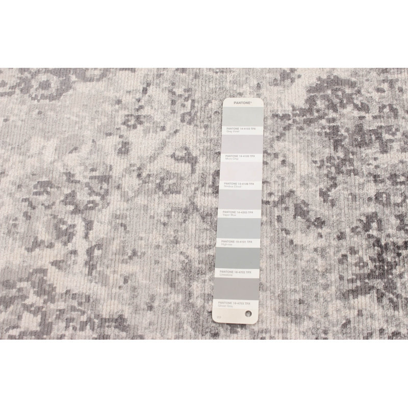 Tapis gris noué à la main Egmont