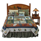 Moose Rustic Cotton Quilt