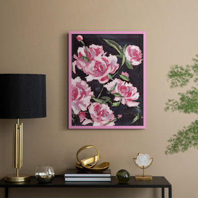 Meer Rosa I, reproduction encadrée - bois massif