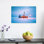 Cozy Winter Church, Peaceful Serene Tranquil Landscape Tree, reproduction d'art murale