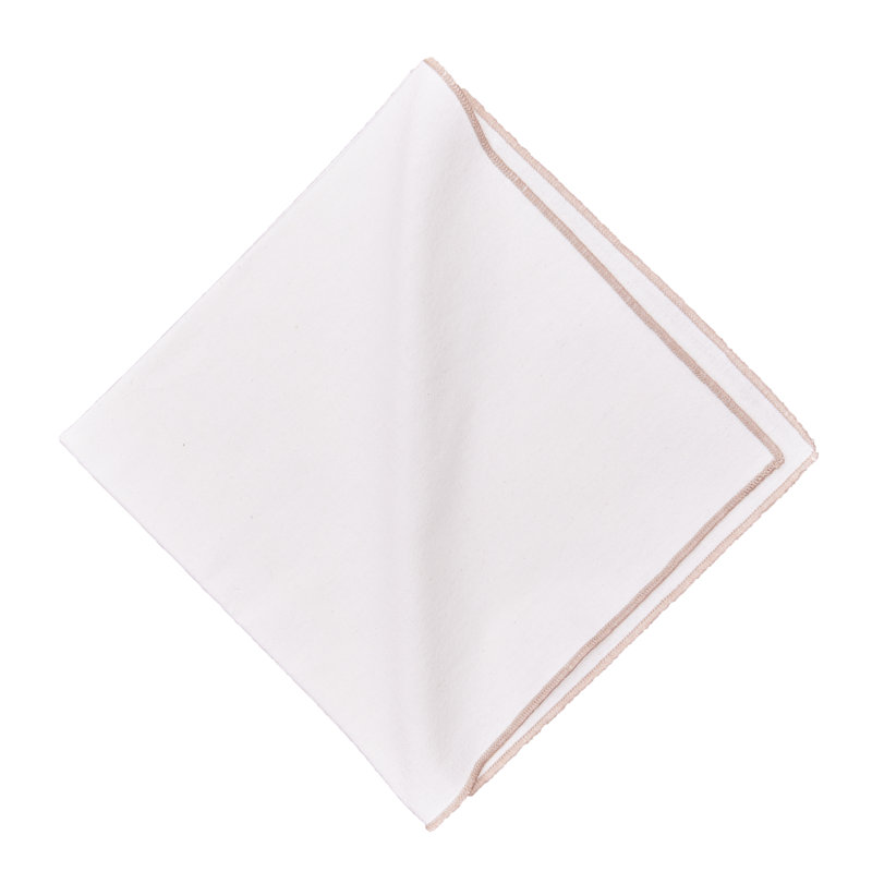 Beck 100% Cotton Striped Square Napkin, Blush