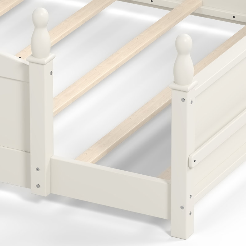 Coffre-fort pour grand lit avec rangement, panneau de lit en bois aggloméré moderne Montessori