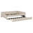 Upholstered Platform Bed With USB And Trundle-1767953259