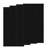 4 PC X 45.67"L x 23.6"W  Acoustic Slat Wall Panels – 0.95" Thick Waterproof & Soundproof Panels Polyester Fiber Slat for Wall & Ceiling – 29.94 Sq. Ft. Coverage -Black-119687152-119347909