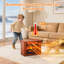 Foyer électrique portatif Airo Comfort - 1500 W avec effet de flamme dansant réaliste 3D