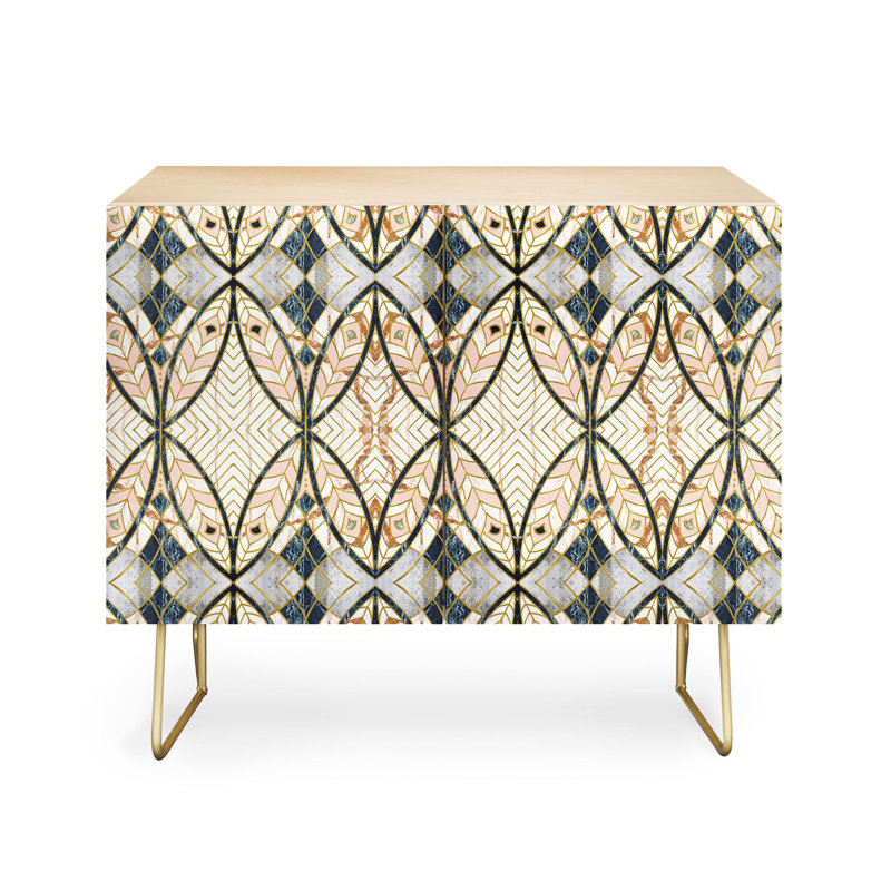 Budapest Accent Cabinet, Gold