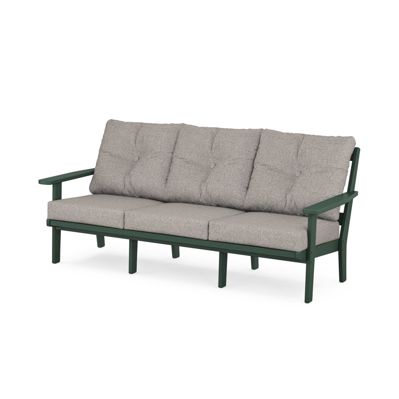 Prairie Deep Seating Sofa, Teak, Natural