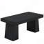 Bureau de direction moderne de 55 po de style Mid-Century - Poste de travail d'ordinateur à domicile avec double base trapézoïdale, table d'écriture élégante et bureau de conférence