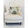 Coussin décoratif en lin fait main Native Trail Dew