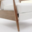 Fauteuil inclinable à accoudoirs en bois-424865032