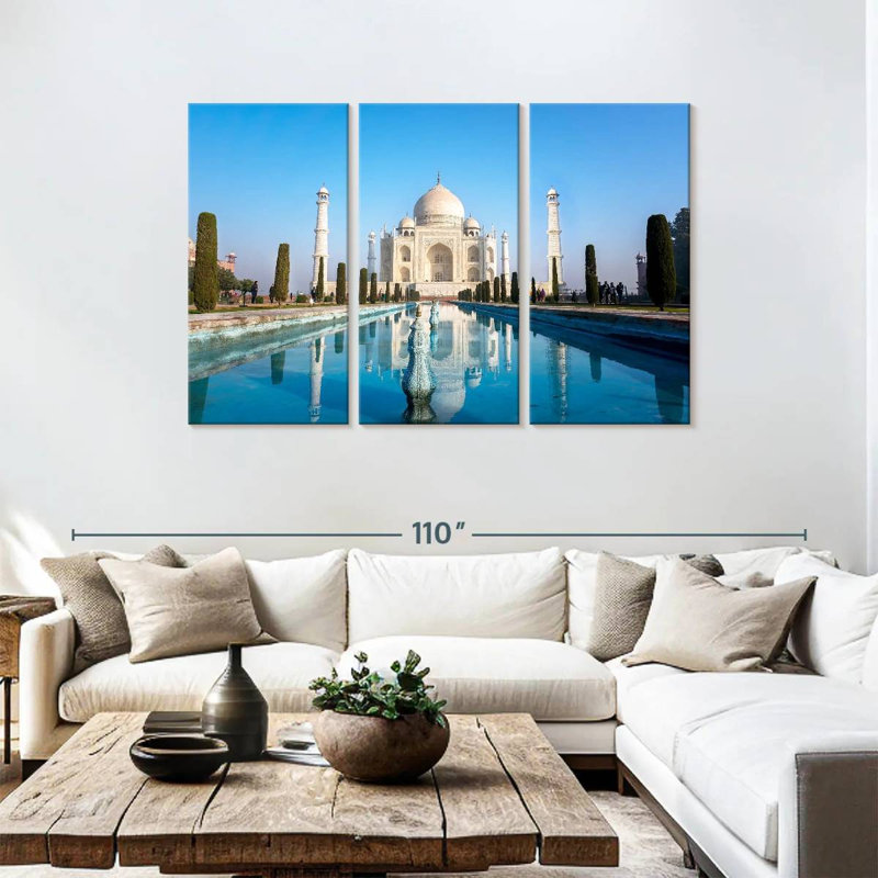 Nicci célèbre Taj Mahal, H 48 po x l 74 po