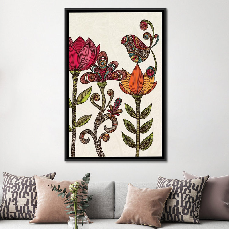 Dans le jardin, impression sur toile tendue, H 18 po x l 12 po x P 1,5 po, Toile tendue