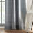 Herringbone Backtab Light Filtering Dusty Indigo Curtain Panel Pair (Set of 2)