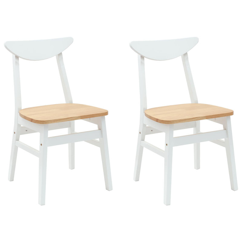 Taunda Solid Wood Accent, White/Natural