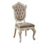 Ensemble de 2 chaises capitonnées à dossier