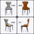 Emiljan Faux Leather Upholstered Side Dining Chairs