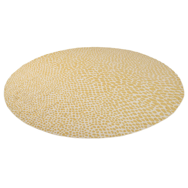 Tapis d'extérieur couleur or, Rond 10 pi 8 po