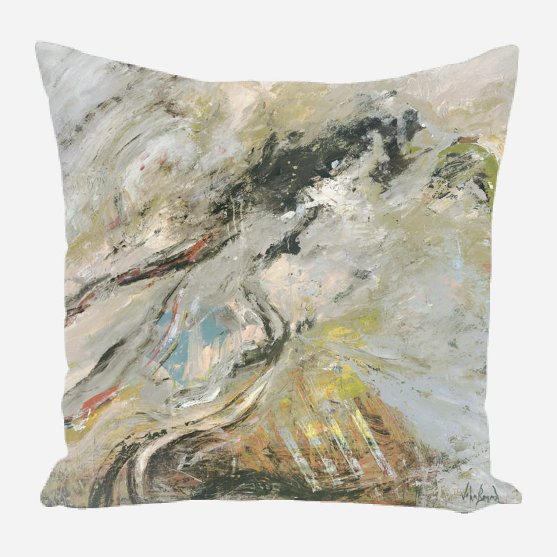 Linen Throw Pillow, 19" x 19"