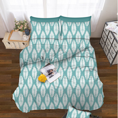 Feather 100% Cotton Percale Geometric Sheet Set