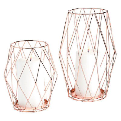 12.4'' H Metal Tabletop Tealight Holder