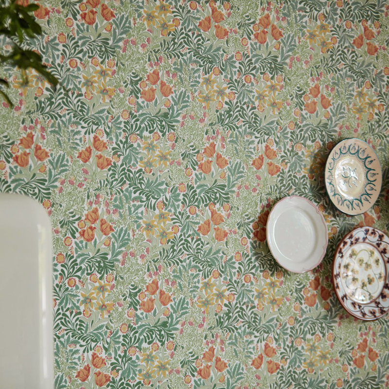 Bower Wallpaper, Herbal/Weld